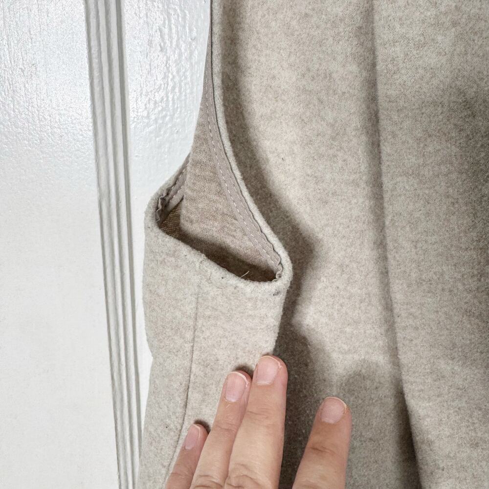 Joie Longline Open Front Duster Cardigan Style Vest Sleeveless Chic Luxe Size L - Picture 4 of 9
